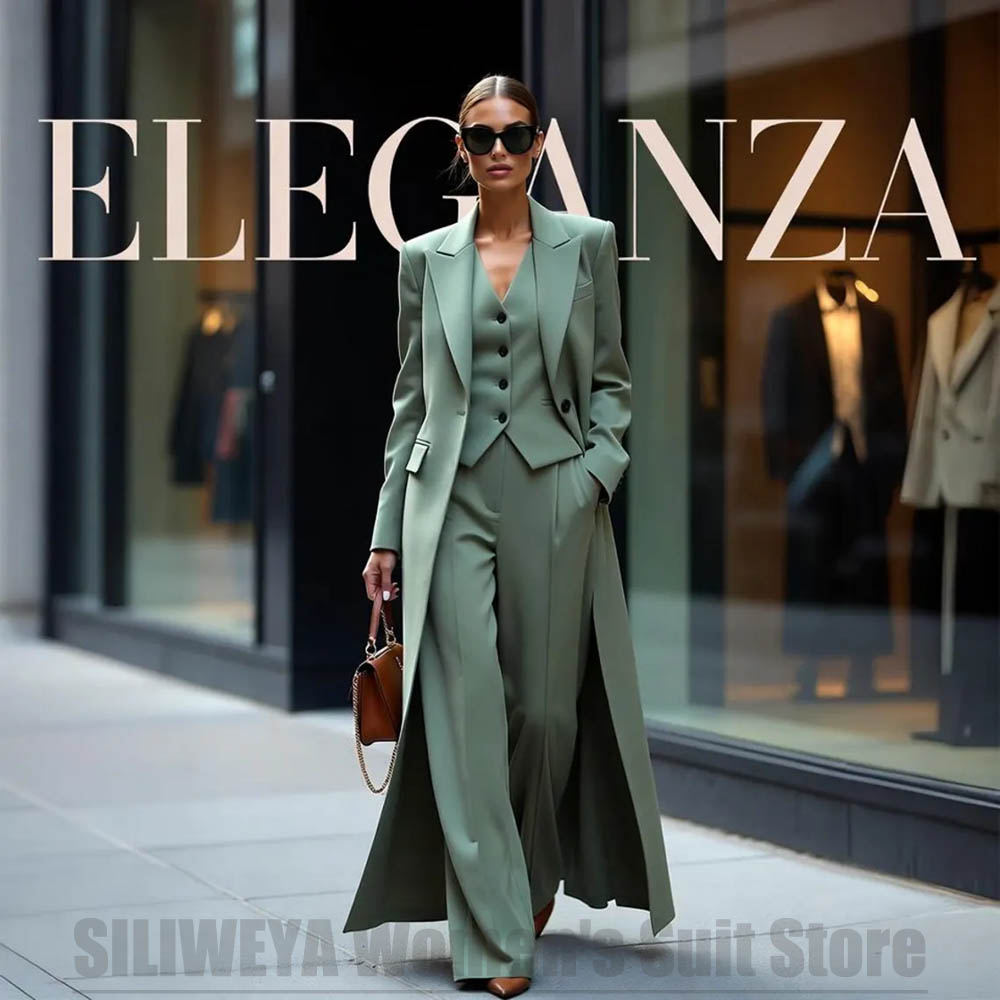Women Formal Wear Vest - Chic Women's Suit Set Three Piece