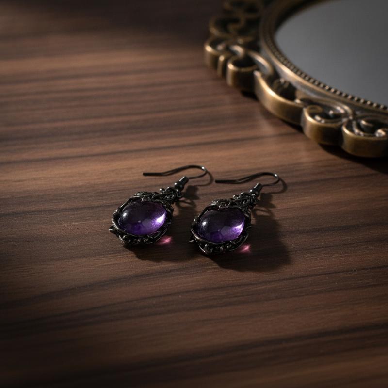 Vintage Purple Crystal Hollow  - Women'S Formal Wear Accessories ulasan dan harga