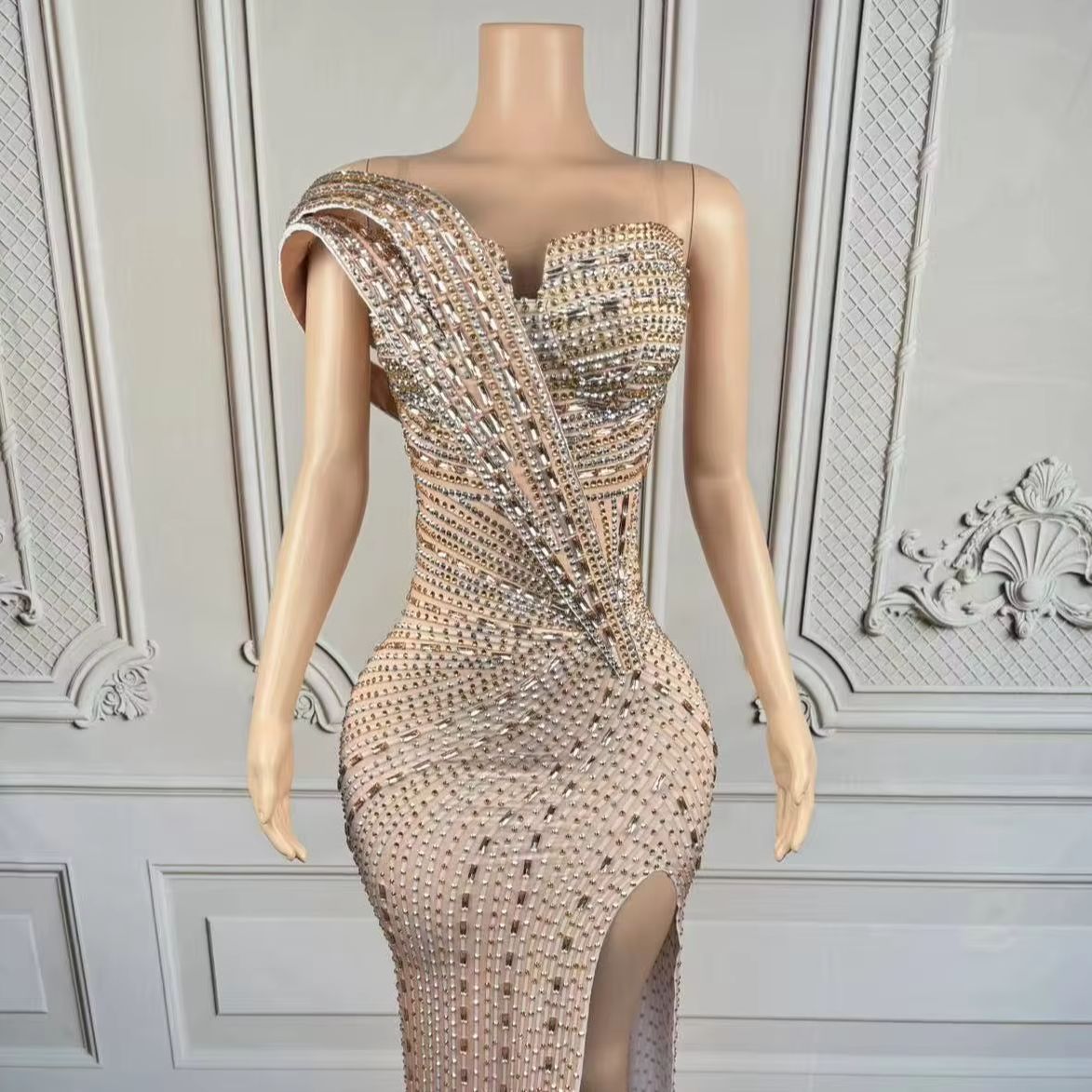 Xiangbin Sparkly Crystals Form - Women Formal Wear For Graduation ulasan dan harga