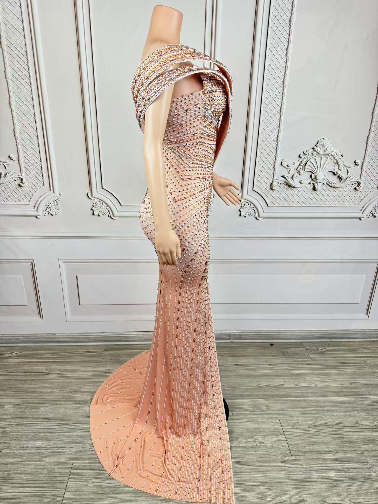 Xiangbin Sparkly Crystals Form - Women Formal Wear For Graduation ulasan dan harga