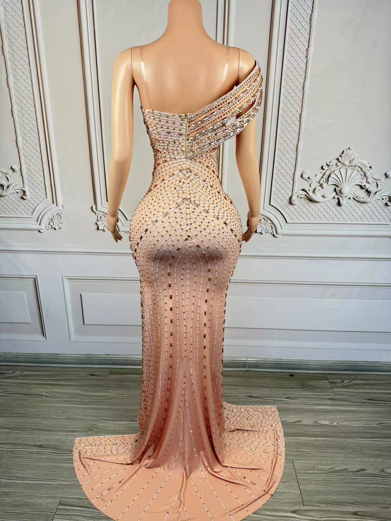 Xiangbin Sparkly Crystals Form - Women Formal Wear For Graduation ulasan dan harga