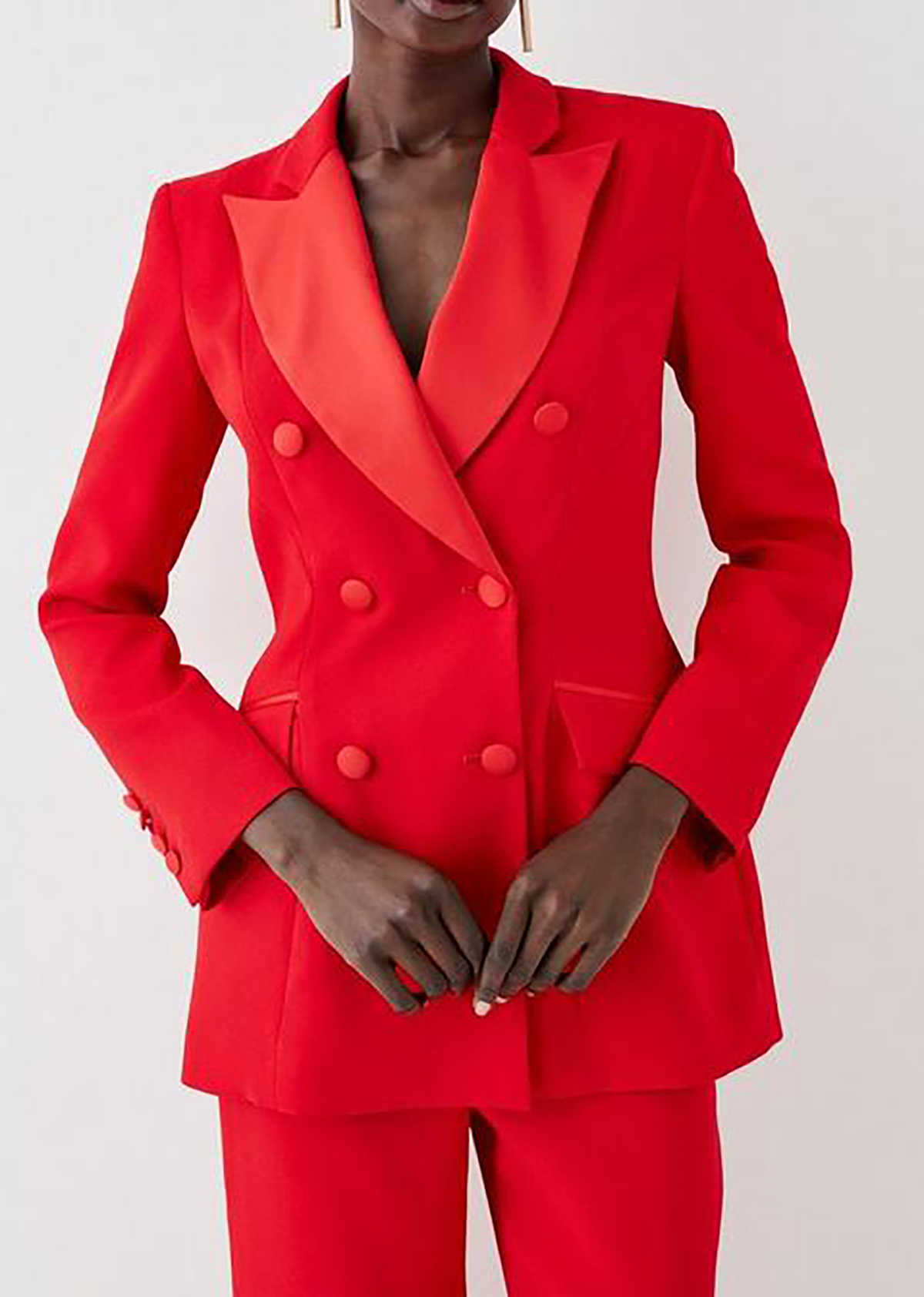 Formal Red Women Pants Suits C - Women Formal Wear For Graduation ulasan dan harga