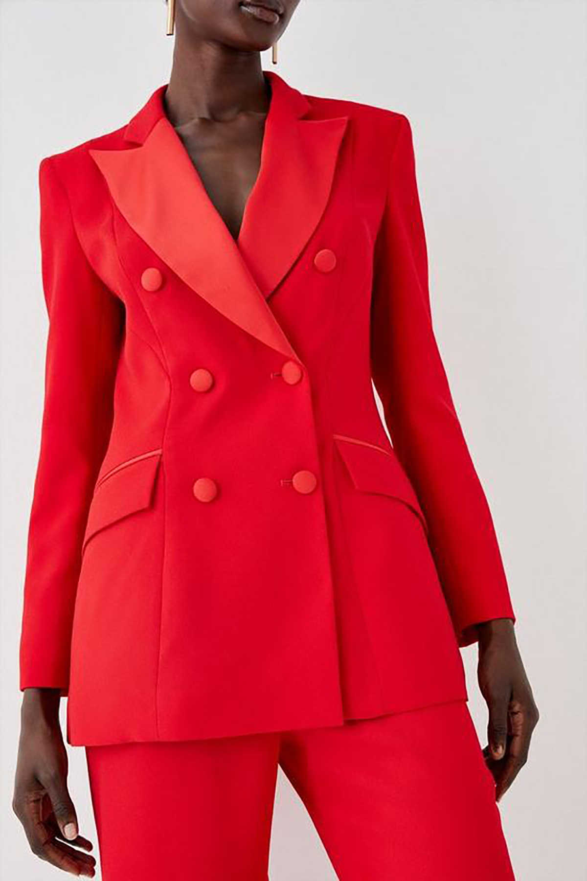 Formal Red Women Pants Suits C - Women Formal Wear For Graduation ulasan dan harga