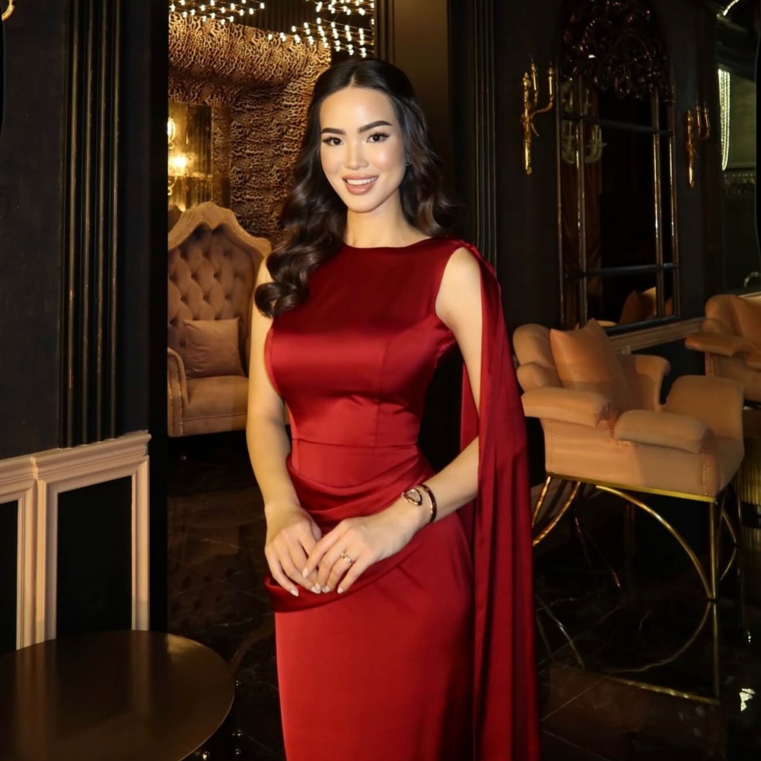 Bella Customized Red Satin One - Women Formal Wear For Graduation ulasan dan harga