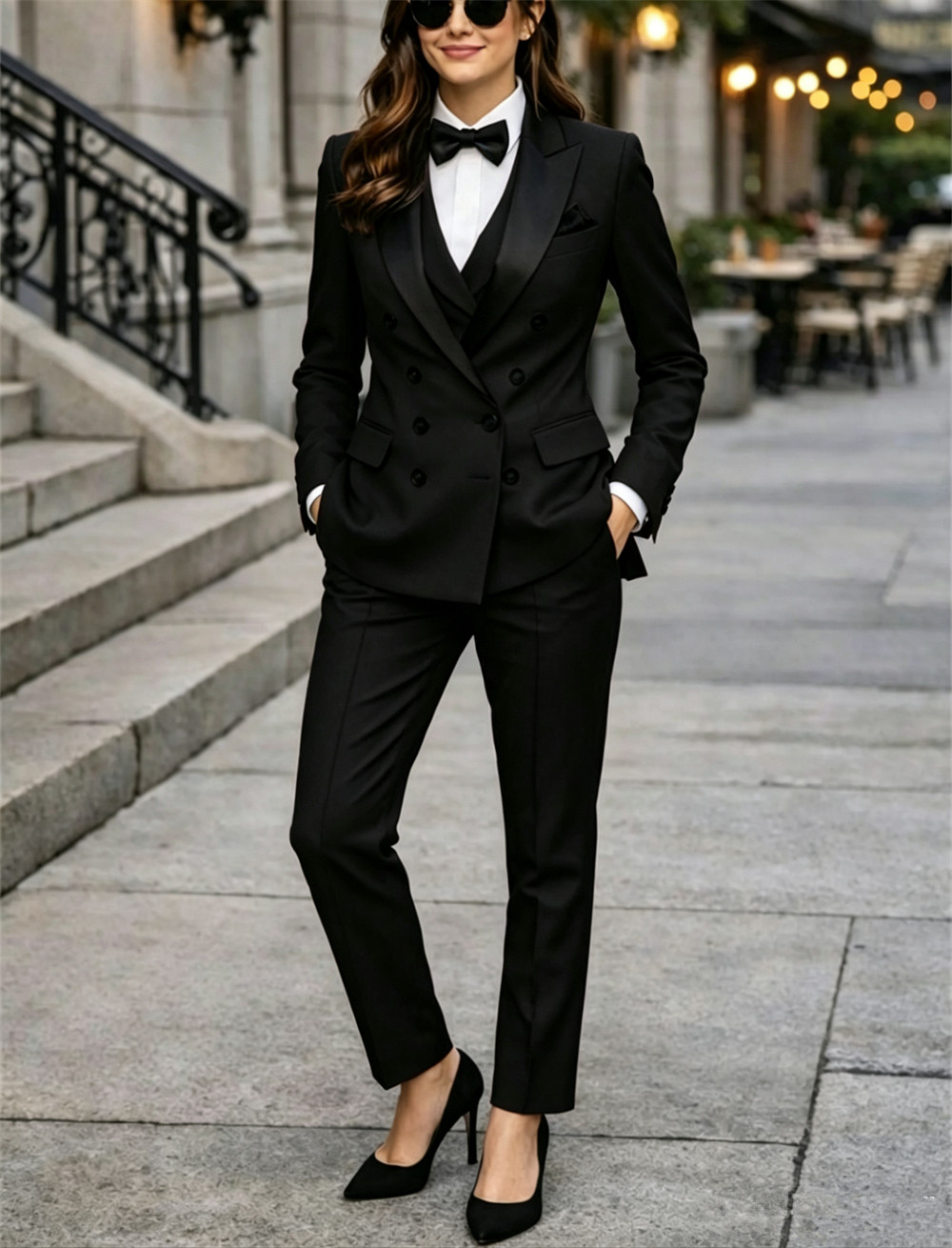 Double Breasted Women's Suits  - Women Formal Wear Vest ulasan dan harga