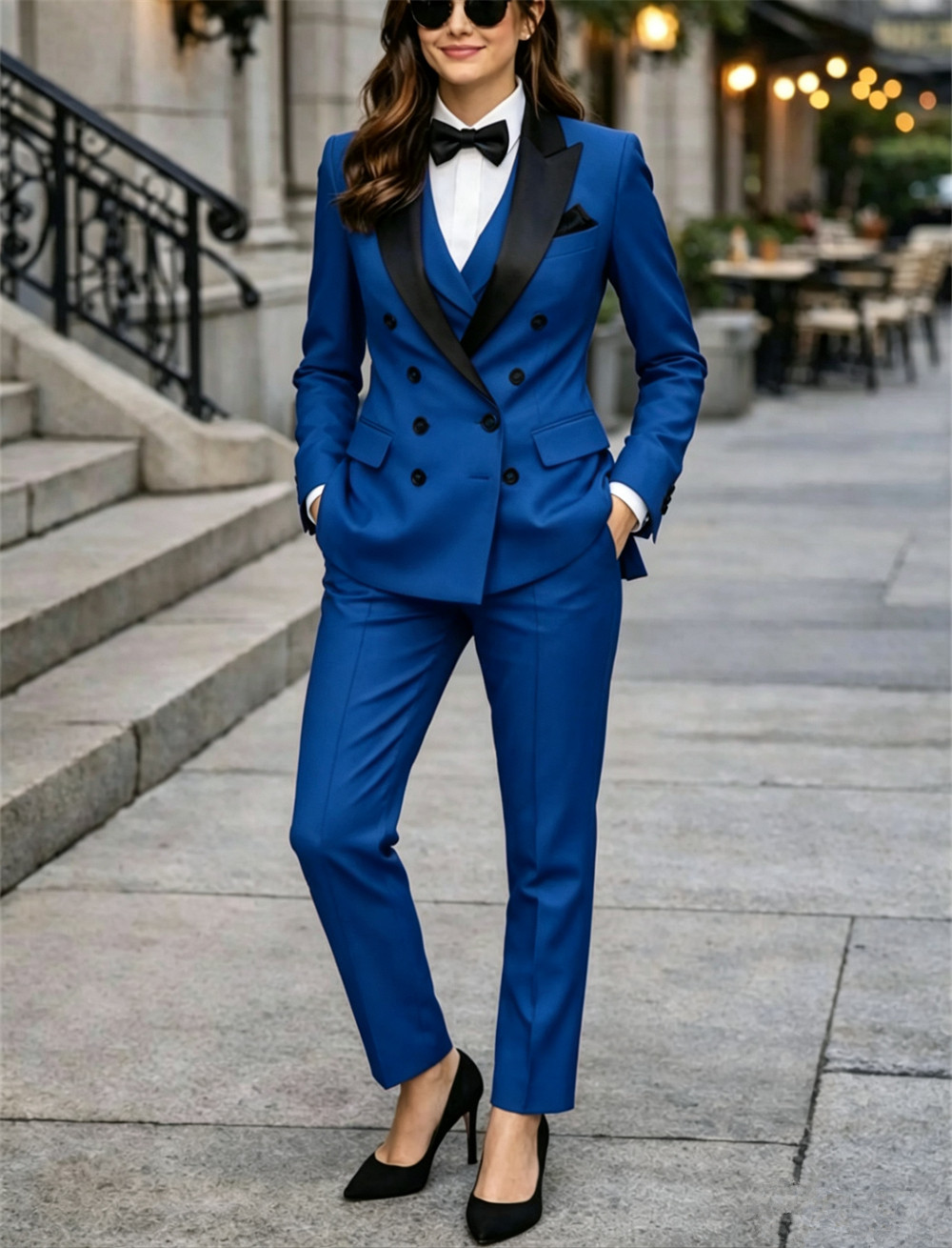 Double Breasted Women's Suits  - Women Formal Wear Vest ulasan dan harga
