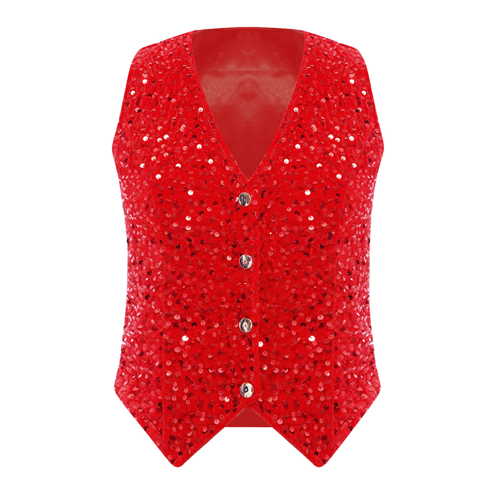 Women Shiny Sequins Vest Chris - Women Formal Wear Vest ulasan dan harga