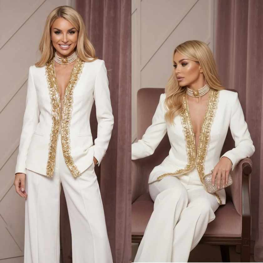 2 Pieces Women Pants Suits Fas - Women Formal Wear For Graduation ulasan dan harga