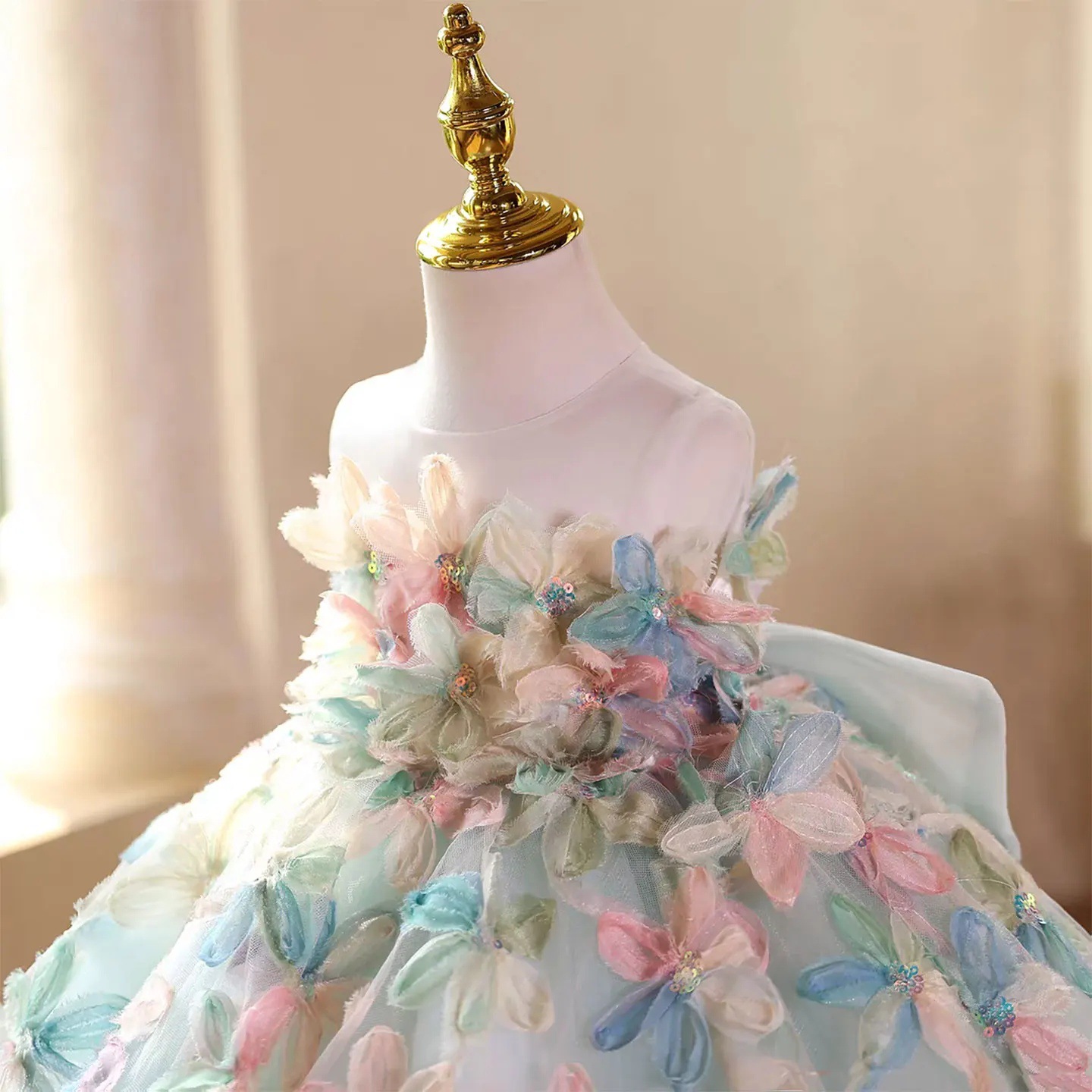 Luxury Floral Girl Princess Dr - Women'S Formal Wear For Girls ulasan dan harga