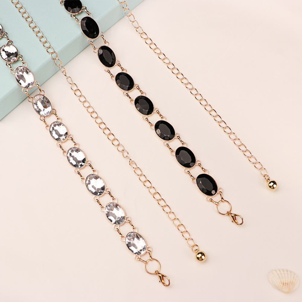 Chic Rhinestone Waist Chain Wo - Women'S Formal Wear Accessories ulasan dan harga
