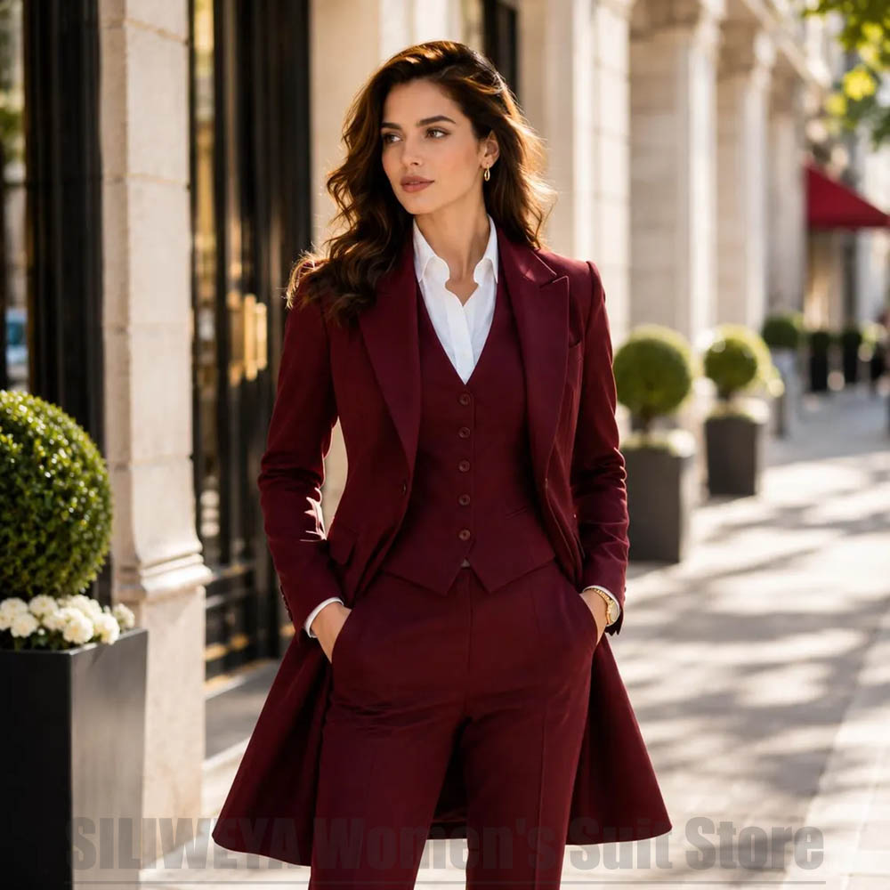 Fashion Women 3 Piece Suit Ele - Women Formal Wear Office ulasan dan harga