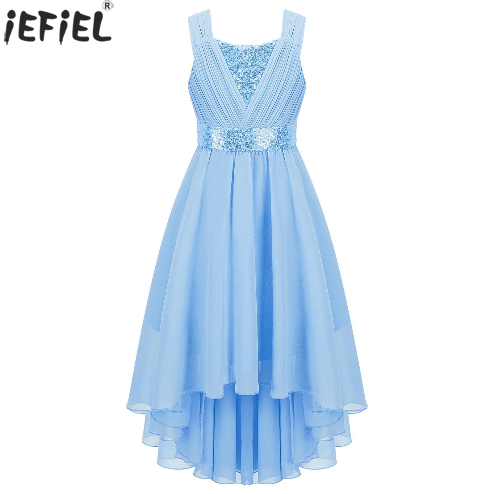 Kids Girls Sequins Ruched Part - Women'S Formal Wear For Girls ulasan dan harga