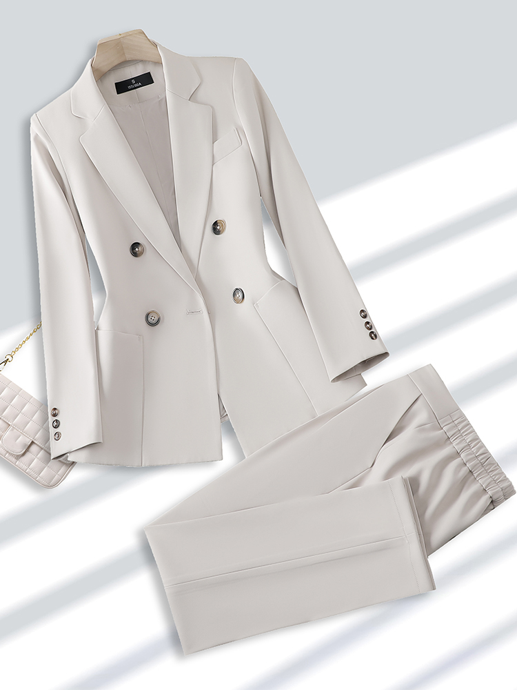 Fashion Ladies Pant Suit Forma - Women Formal Wear Office ulasan dan harga