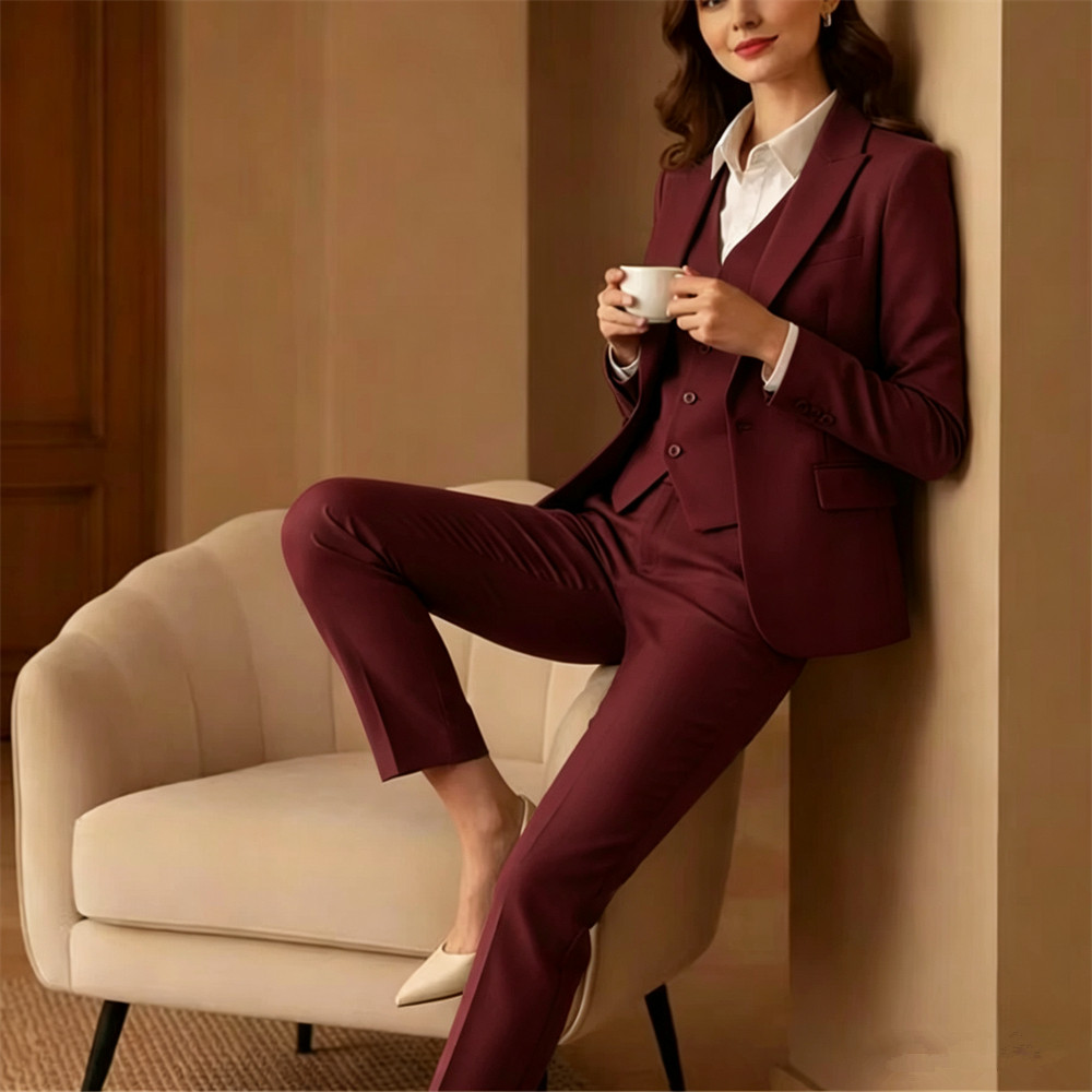 New Sage Green Women's Suit 3  - Women Formal Wear Vest ulasan dan harga