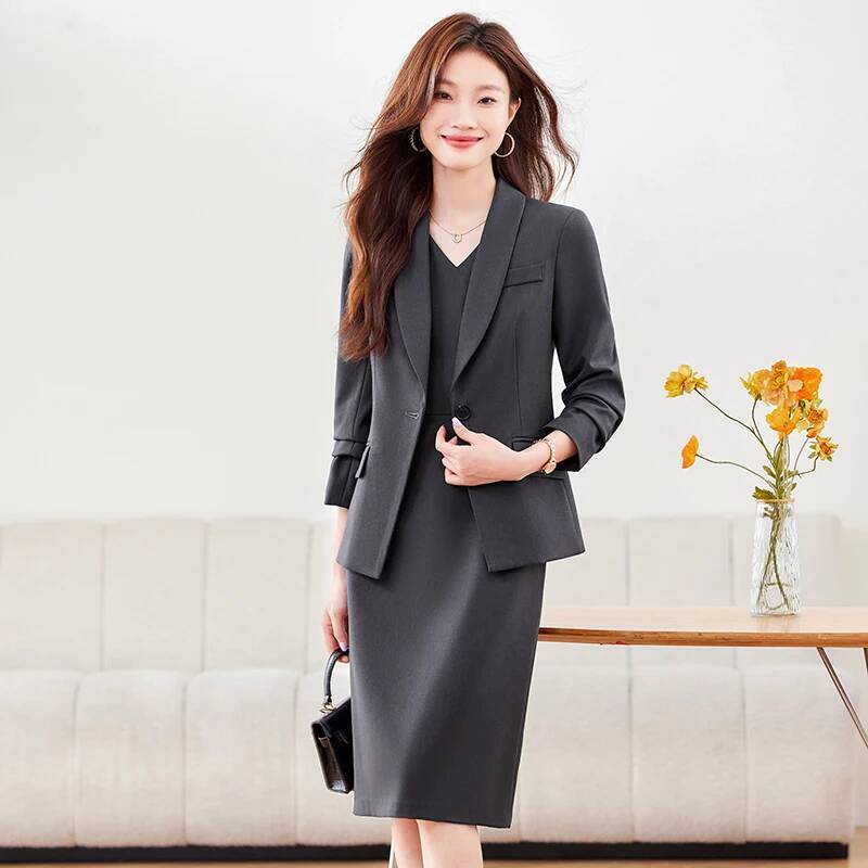 High Quality Fabric Women Busi - Women Formal Wear Office ulasan dan harga