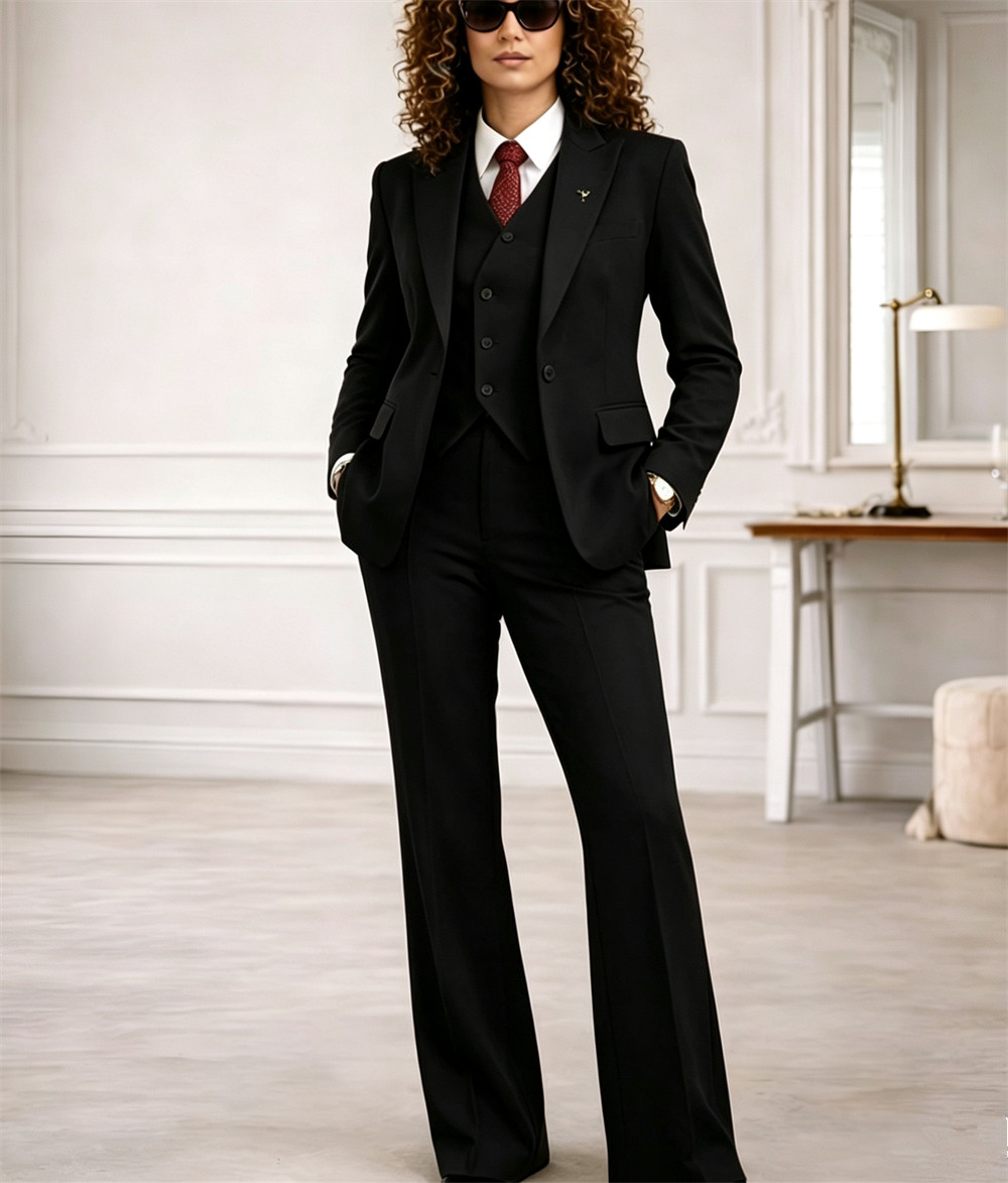 Rust Women's Suits 3 Pcs Vinta - Women Formal Wear Vest ulasan dan harga
