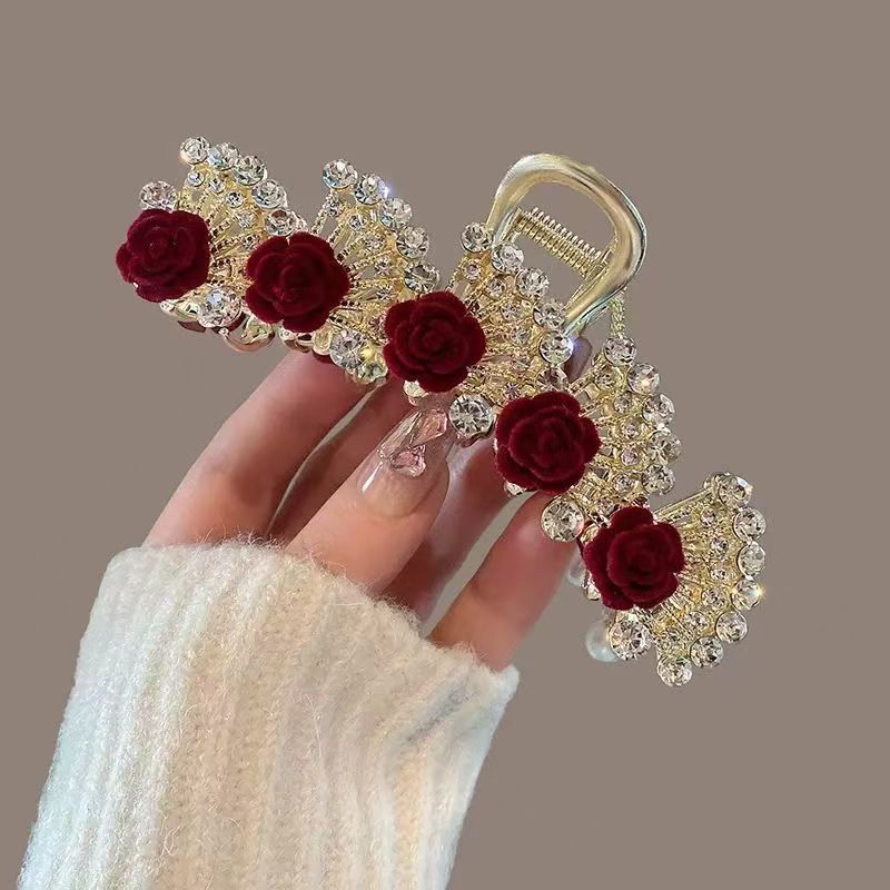 Vintage Red Floral Rhinestone  - Women'S Formal Wear Accessories ulasan dan harga