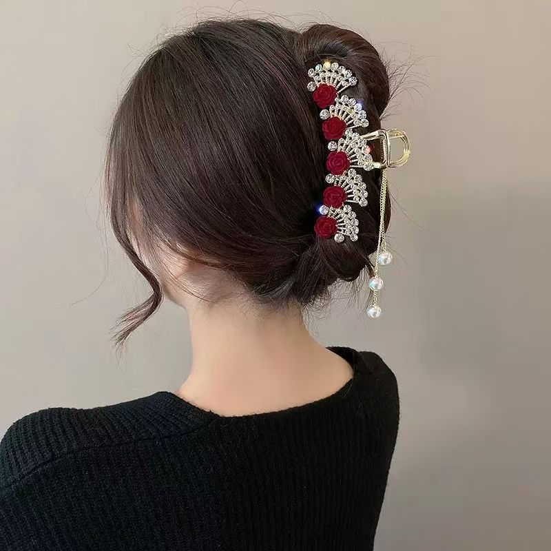 Vintage Red Floral Rhinestone  - Women'S Formal Wear Accessories ulasan dan harga
