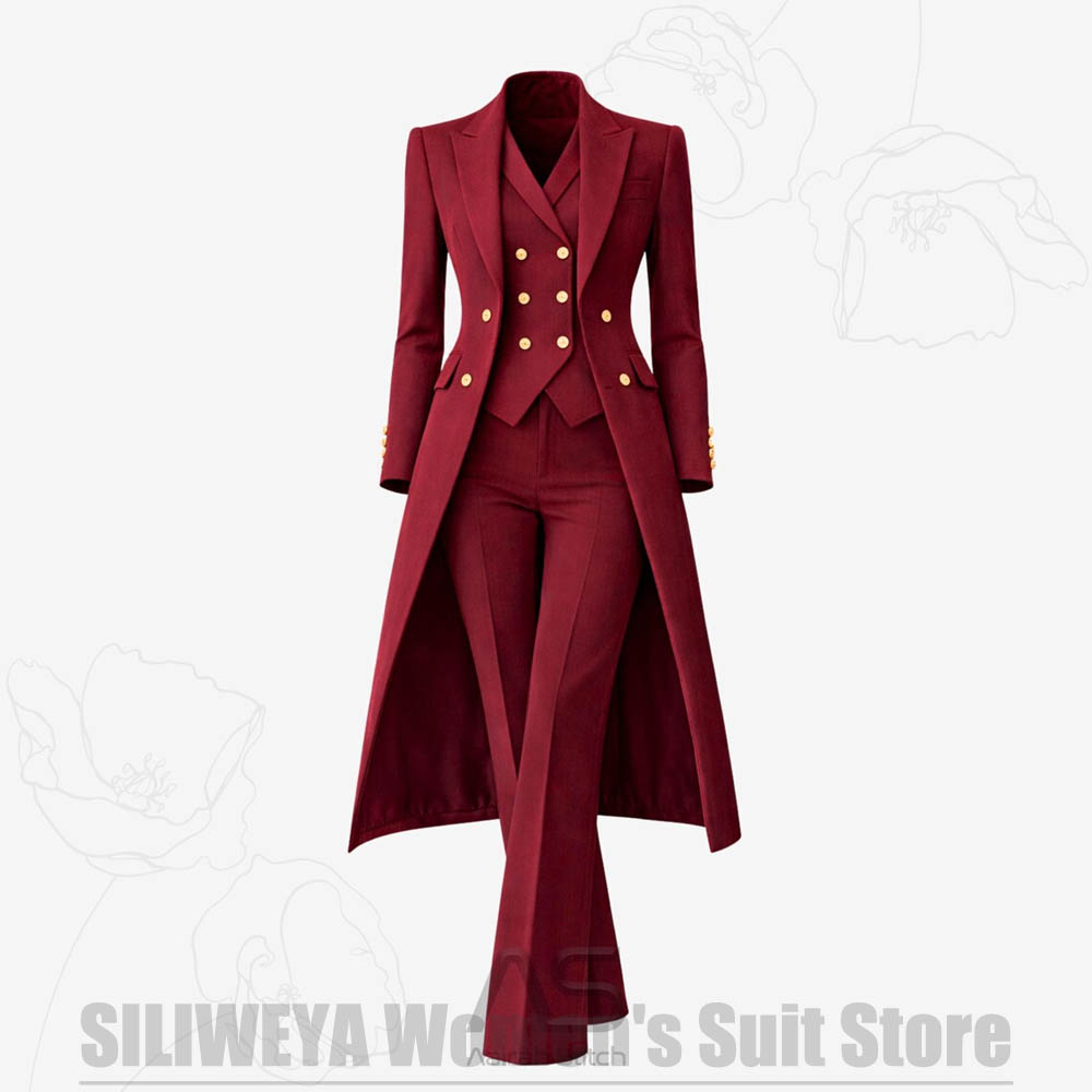 Women's Suit 3 Piece Double Br - Women Formal Wear Office ulasan dan harga