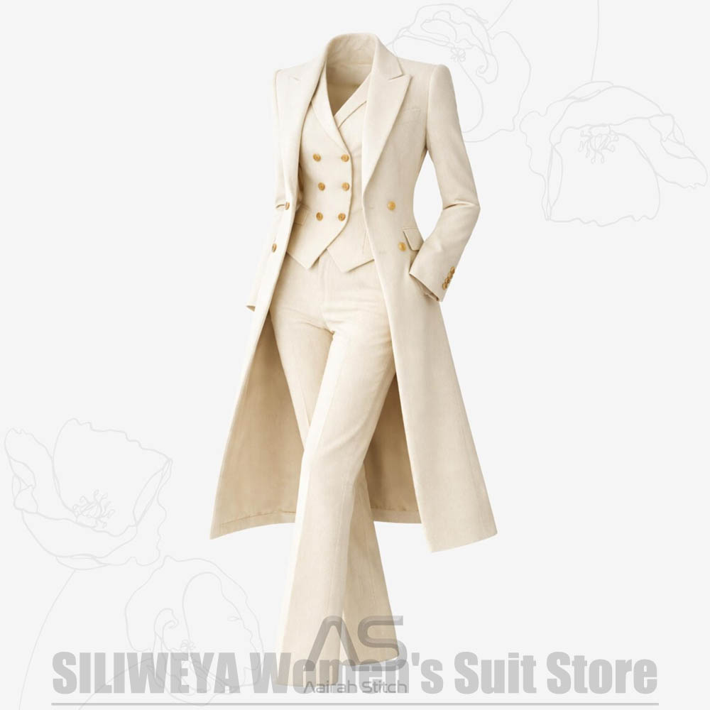Women's Suit 3 Piece Double Br - Women Formal Wear Office ulasan dan harga