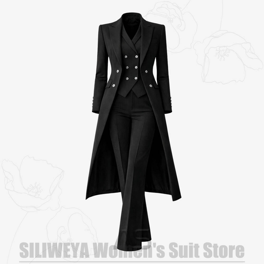 Women's Suit 3 Piece Double Br - Women Formal Wear Office ulasan dan harga