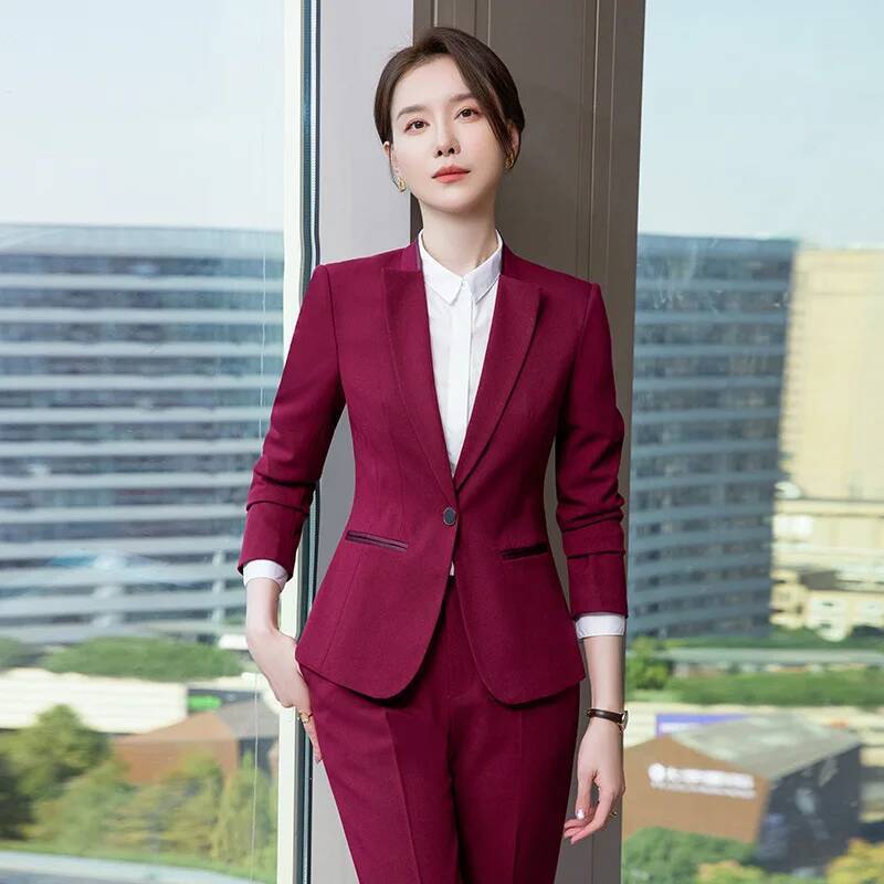 Ladies Office Work Wear Suits  - Women'S Formal Wear Pants Suit ulasan dan harga