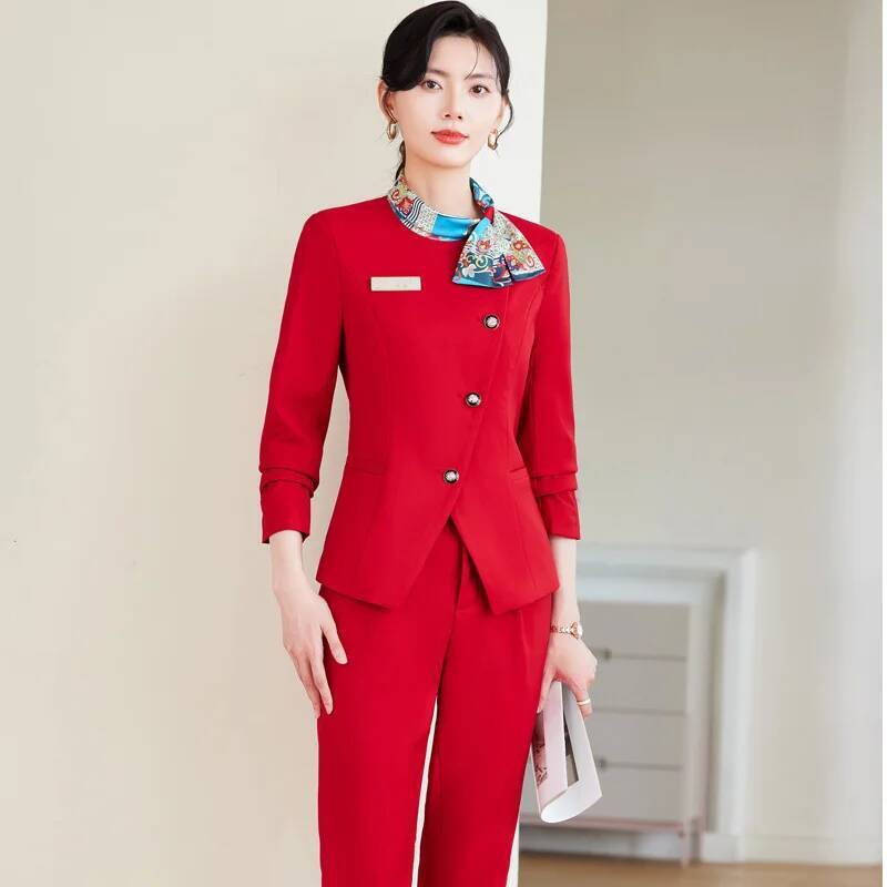 Plus Size Formal Elegant Style - Women'S Formal Wear Pants Suit ulasan dan harga