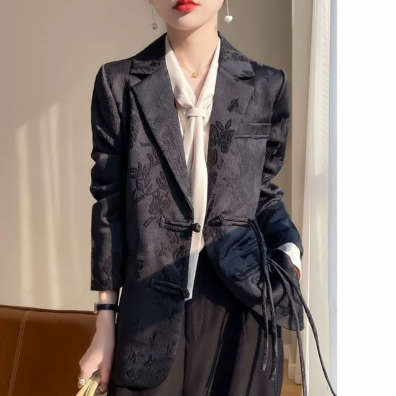 Women's White Textured Blazer  - Women Formal Wear Office ulasan dan harga