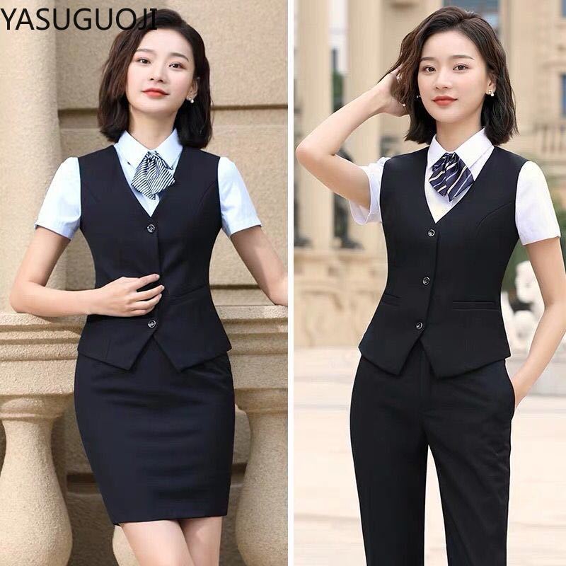 YASUGUOJI Elegant Fashion Wome - Women Formal Wear Vest ulasan dan harga