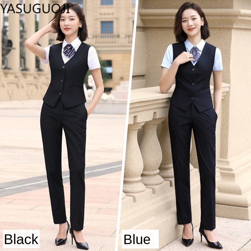 YASUGUOJI Elegant Fashion Wome - Women Formal Wear Vest ulasan dan harga