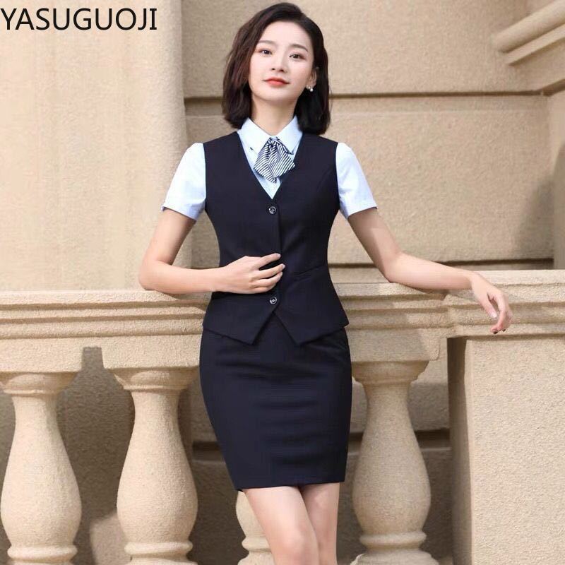 YASUGUOJI Elegant Fashion Wome - Women Formal Wear Vest ulasan dan harga
