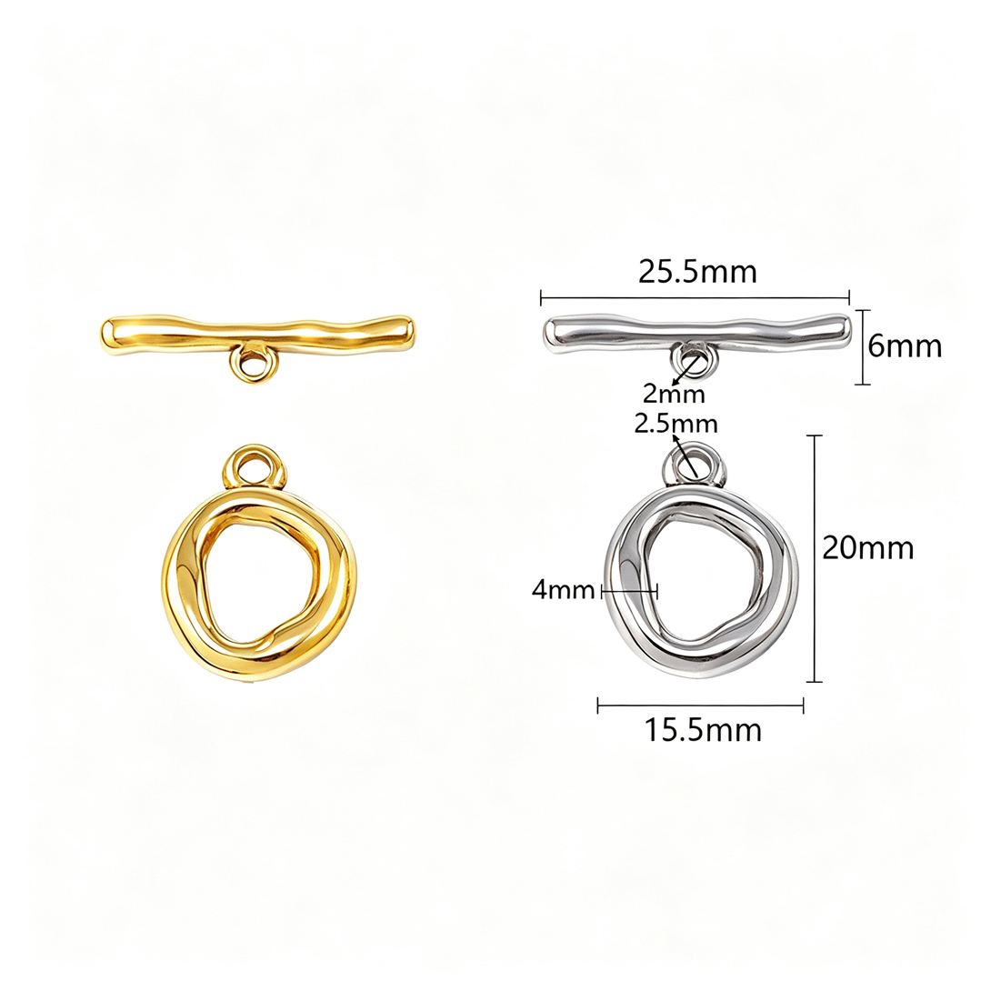 3 Sets Stainless Steel Irregul - Pearl Necklace Set ulasan dan harga