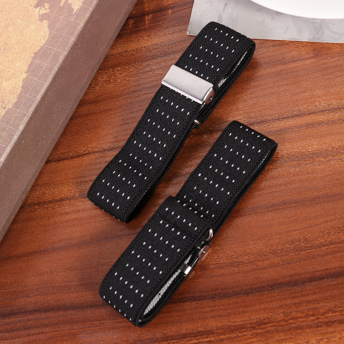 1Pair Anti Slip Shirt Armband  - Women Formal Wear Office ulasan dan harga