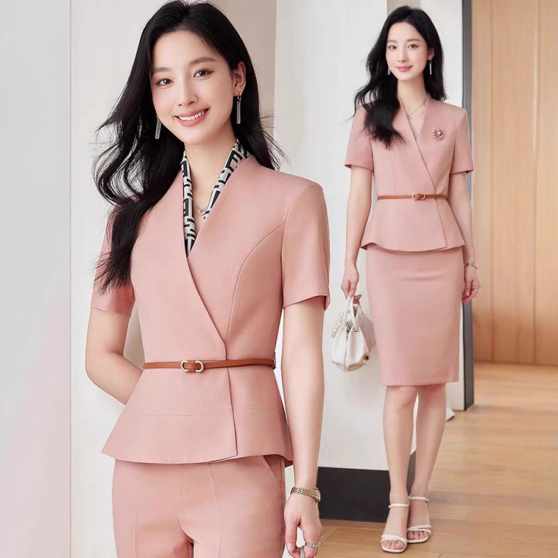 Women's Short Sleeve Professio - Women Formal Wear Office ulasan dan harga
