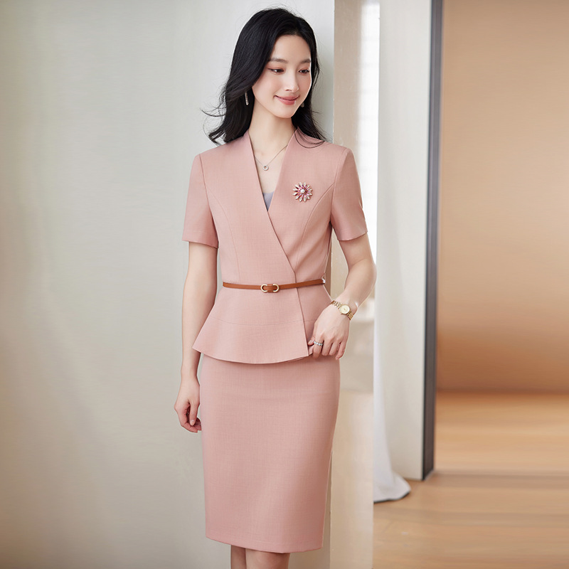 Women's Short Sleeve Professio - Women Formal Wear Office ulasan dan harga