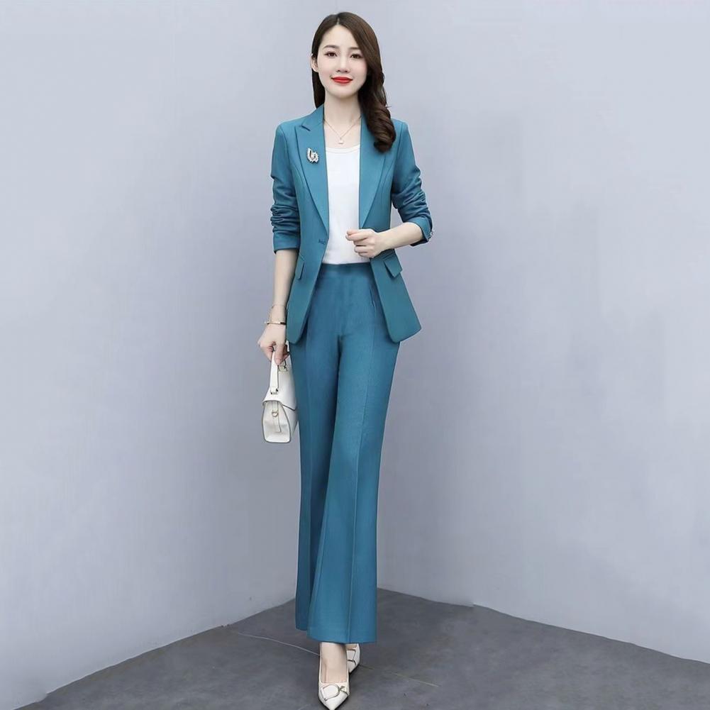 2 Pcs/Set Lady Formal Coat Pan - Women Formal Wear Office ulasan dan harga